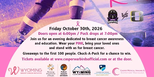 \ud83e\ude77 Pink the Rink: A Night for Breast Cancer Awareness \ud83c\udfd2