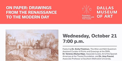 On Paper: Drawings from the Renaissance to the Modern Day Presented in collaboration with Trois Cray
