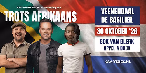 Trots Afrikaans 2026 - Bok van Blerk, Appel & Dodo (Veenendaal, Nederland)