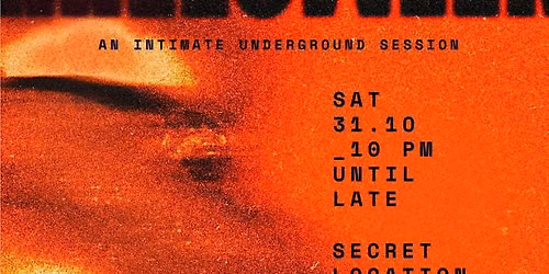 49\u00ba \/ 23\u00ba Presents Halloween - An intimate underground session