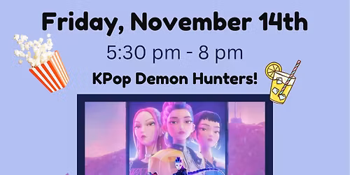K-Pop Demon Hunters Movie Night at the UU