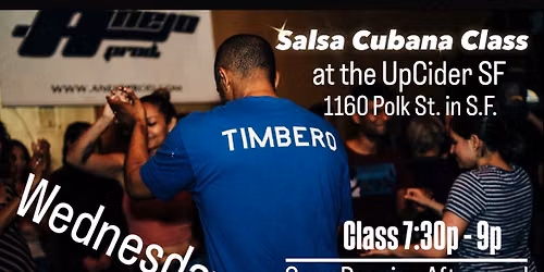 Wednesday Salsa Class at the UpCider @ 7:30pm !!!