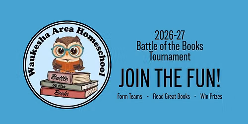 Informational Meeting & Registration for 2026-27 Homeschool Battle of the Books