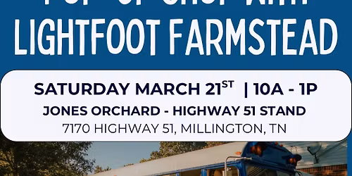 Pop up at Jones Orchard