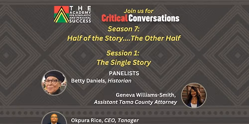 Critical Conversation Season 7: Session 1 - The Single Story