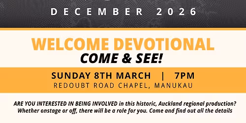 Welcome Devotional - Saviour of the World 2026