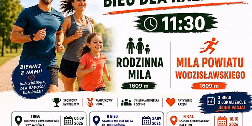Bieg dla KAŻDEGO czyli...  Rodzinna Mila oraz Mila Powiatu Wodzisławskiego