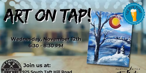 Art on Tap! Join us at Emporium Sports Bar!