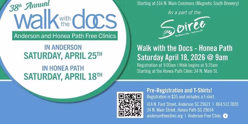 38th Annual Walk With The Docs - Anderson