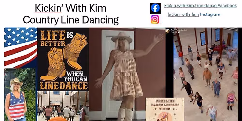 Barn Dancing - Kickin' with Kim \ud83d\udc83\ud83e\udd20 - Fri Nite Farm Market Free Dance Lesson
