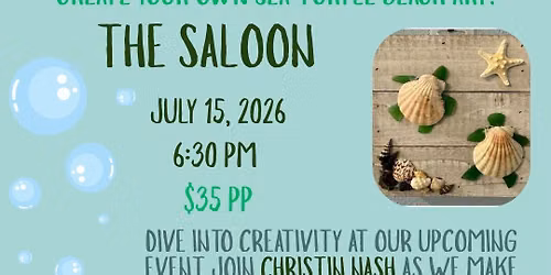 SEA GLASS & SHELLS WORKSHOP at The Saloon