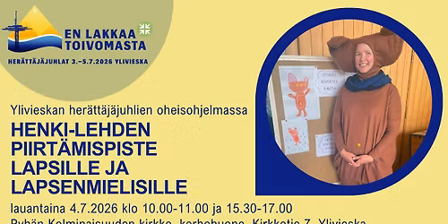 Henki-lehden piirt\u00e4mispiste her\u00e4tt\u00e4j\u00e4juhlilla