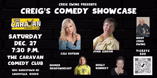 Dec. 27 Creig's Comedy Showcase
