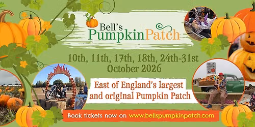 Bell's Pumpkin Patch 2026 - The East of England's Largest and Original Pumpkin Patch