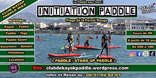 Initiation Paddle W&S (SEPTEMBRE 2026)