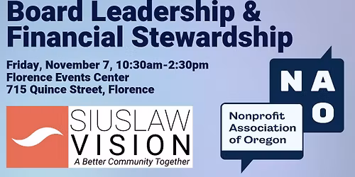 Board Leadership & Financial Stewardship with the Nonprofit Association of Oregon