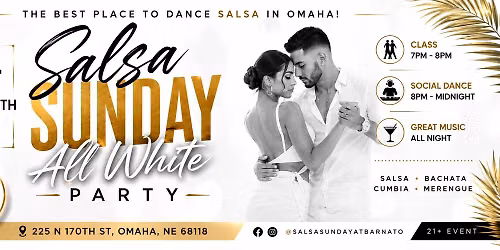 \ud83e\udd0d Salsa Sunday: ALL WHITE PARTY \u2728