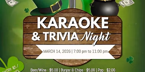 St. Patrick's Day Karaoke & Trivia Night