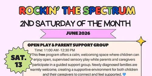 2nd Saturday Respite for June 13th