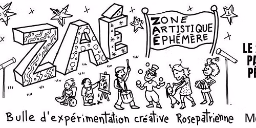 Zone artistique \u00e9ph\u00e9m\u00e8re au parc du P\u00e9lican