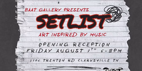 SETLIST art inspired by music