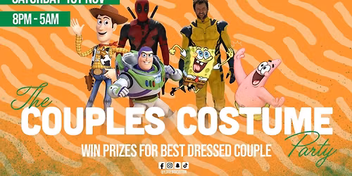 Halloween Couples Costumes - Free entry b4 10pm