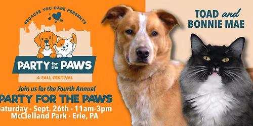Party for the Paws Fall Fest - Because You Care Animal Rescue
