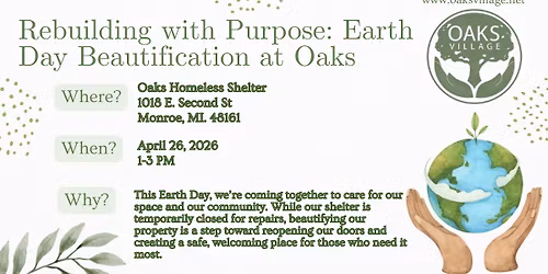 Rebuilding with Purpose at Oaks Shelter!
