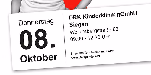Blutspendeaktion an der DRK-Kinderklinik Siegen & dem BiGS