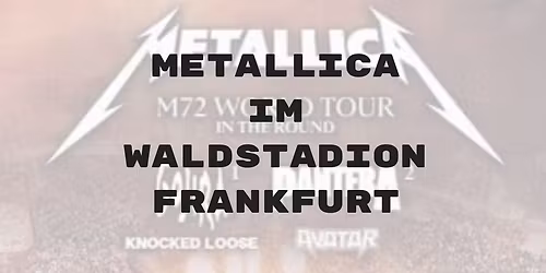 Metallica 2026 im Waldstadion Frankfurt