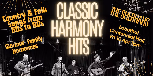 Classic Harmony Hits Lobethal Centennial Hall