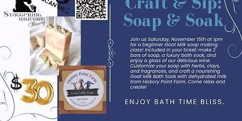 Craft & Sip: Soap & Soak