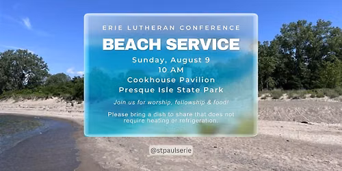 Erie Lutheran Conference (ELC) Beach Worship Service