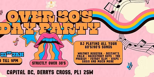 OVER 30'S - DAY PARTY \ud83c\udfb6\ud83c\udf79