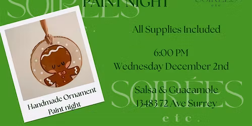 Ornament Paint Night at Salsa & Guacamole