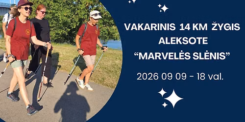 Vakarinis 14 km \u017eygis Aleksote "Marvel\u0117s sl\u0117nis"