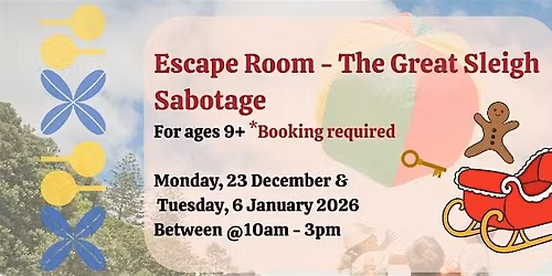Copy of Escape Room - The Great Sleigh Sabotage (ages 9+)