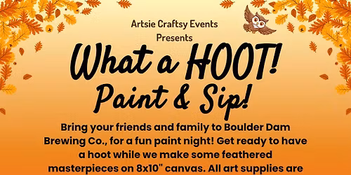 What a HOOT! Paint & Sip!