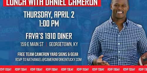 Lunch with Daniel Cameron in Georgetown