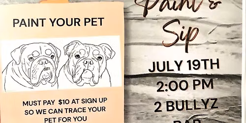 Paint and Sip - Paint Your Pet