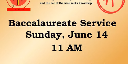 2026 Baccalaureate Service at White Rock IME Church!