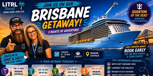 \ud83d\udea2 Join Us Onboard Quantum of the Seas \ud83d\udcc5 27\u201330 November 2026 \u2693 3 Night Sampler Cruise