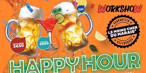 JEUDI HAPPY HOUR LE MOINS CHER DE PARIS