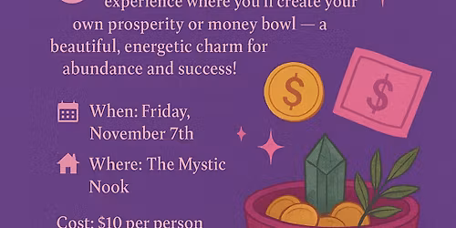 Money bowl workshop