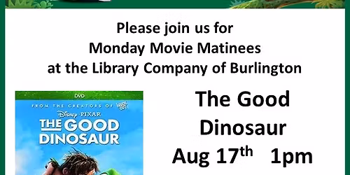 Monday Movie Matinee - The Good Dinosaur