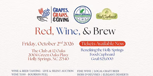 Grapes, Grains, & Giving: Red, Wine, & Brew