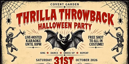 Thrilla Throwback Halloween Party