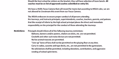 IHSAA Girls Basketball State Finals Session 1 1A & 2A