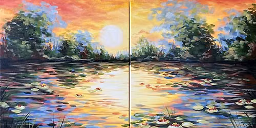 Date Night! Sip & Paint 'Monet\u2019s Water Lilies at Sunset' with us!