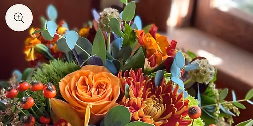 Fresh Floral Thanksgiving Centerpiece Workshop